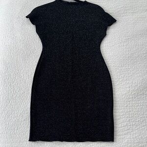 Black Sparkly Mini Zara Dress